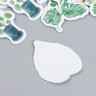Набор декоративных бумажных наклеек "Домашние растения", 46 штук (Китай)