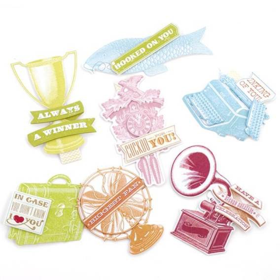 Набор многослойных украшений "Почтовый штемпель" (K & Company) 