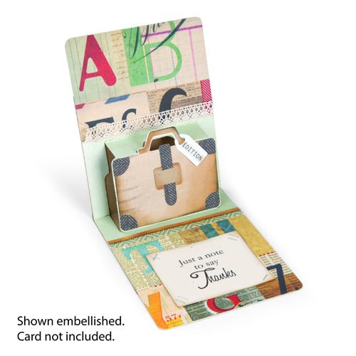 Форма для вырубки 3-D Чемодан Pop-n-Cuts Magnetic Insert Die (Sizzx)