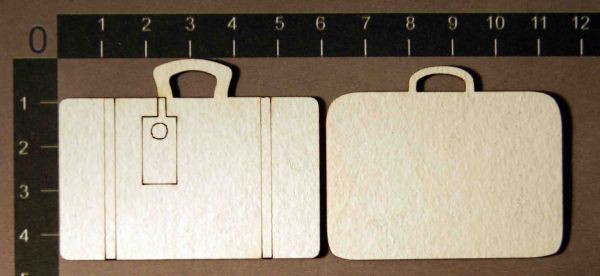 Набор фигурок из чипборда "Чемоданы" (By Mama Yaga, Россия) 