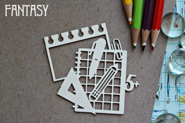 Чипборд из коллекции "Школа" Математика (Fantasy, Россия)