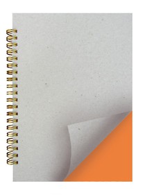 Заготовка для блокнота А5 "Апельсин" на пружине бронзовой