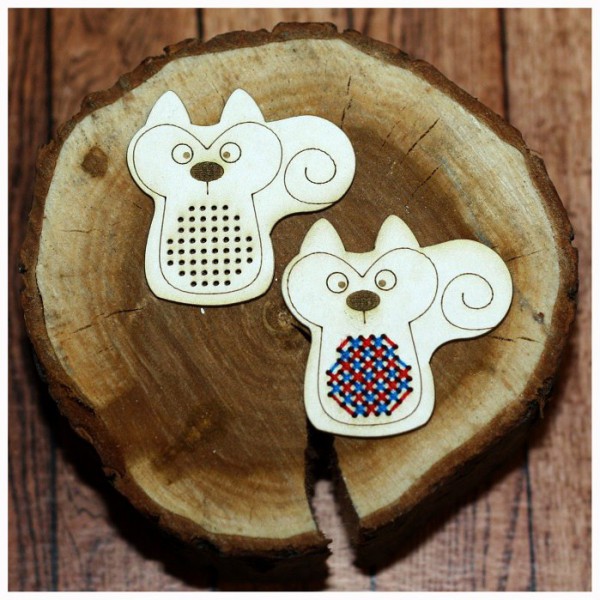 Заготовка для вышивки из чипборда Белочка, коллекция "Лесные жители", 1 шт. (Россия)