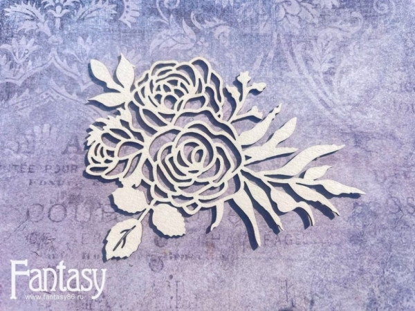 Чипборд из коллекции "На седьмом небе" Композиция с цветами 2935 (Fantasy, Россия)