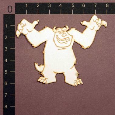 Фигура из чипборда с лазерной гравировкой "Салли" из коллекции Мультяшные герои (byMamaYaga)