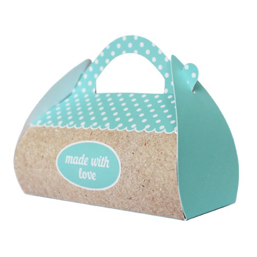 Заготовка для бонбоньерки Саквояж "Made With Love", цвет Blue, 1 шт. (Hobby&You)