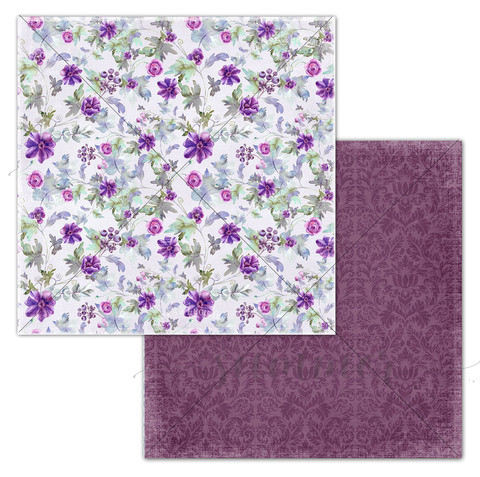 Бумага из коллекции "Amethyst" Romance (Summer Studio, Россия)   