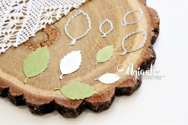 Набор ножей для вырубки "Набор базовых листьев", 5 шт. (Agiart, Россия)  