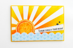 Штамп прозрачный из коллекции "Апельсиновая жизнь" Больше солнца (Питерский скрапклуб) 