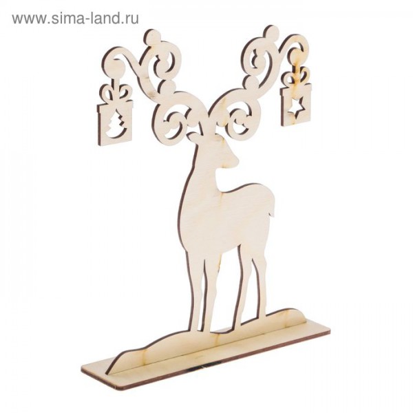 Набор для создания новогоднего украшения "Олень с подарками" из коллекции "Северное сияние" (Артузор)