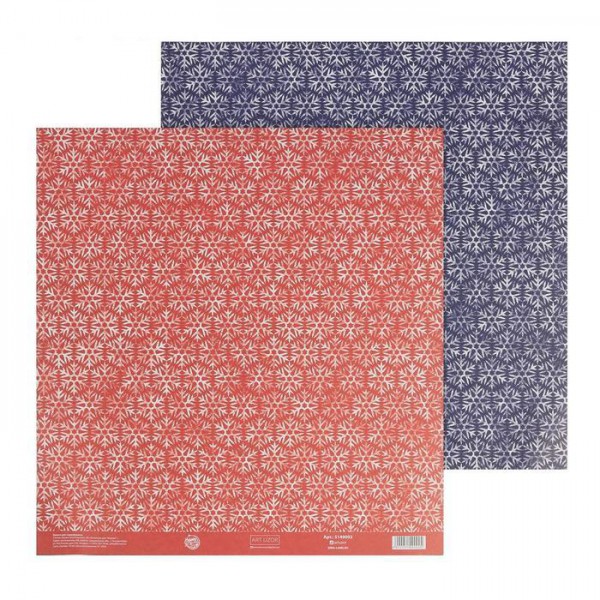 Бумага для скрапбукинга "Снежинки" (Артузор, Россия)