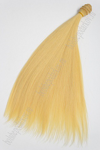 Трессы прямые "Premium", длина 35 см, ширина 100см, 1 шт., цвет Золотистый блондин