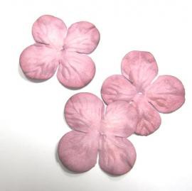 Гортензии 35 мм, цвет Шебби-розовый, 10 штук 