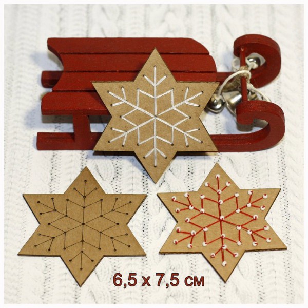 Заготовка для вышивки из гофрокартона "Звезда-2", 1 шт. (Россия)