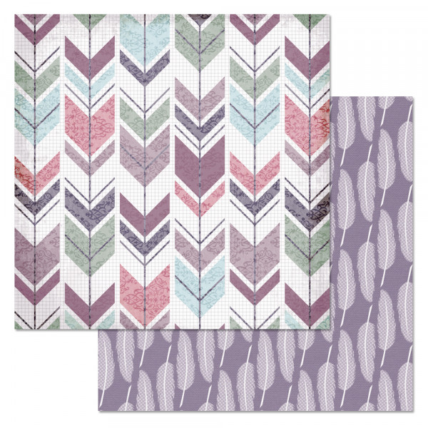 Бумага из коллекции "Фономикс. Танцы ветра" Геометрия (ScrapMania)