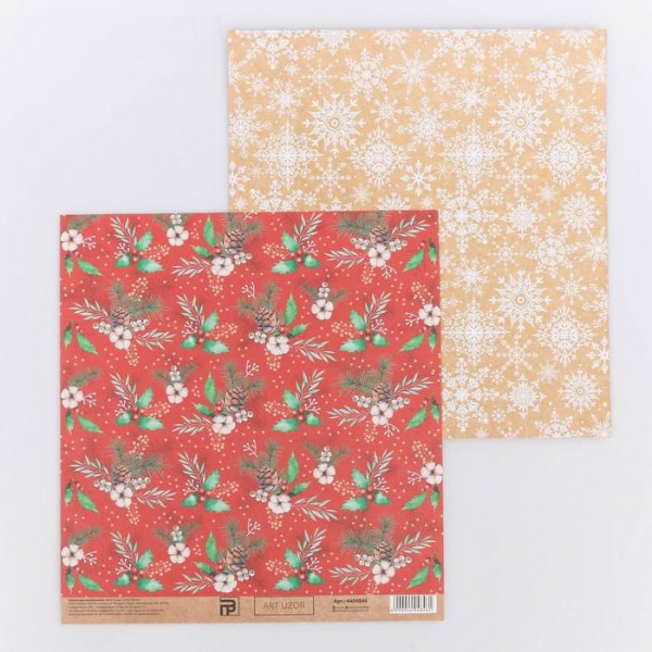 Бумага для скрапбукинга 20*20 см "Яркий хлопок" (Артузор, Россия)