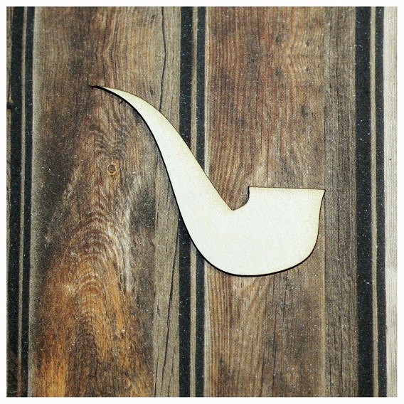 Фигурка из чипборда из коллекции "Шерлок Холмс" Трубка курительная (Россия)