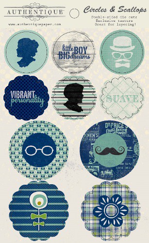 Вырубки из коллекции Suave "Круги и гребешки" (Authentique) 