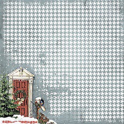 Бумага 16,5*16,5 см "Праздничное утро" из коллекции Мелодии рождества (Craft Premier)