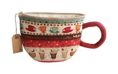 Набор для изготовления текстильной игрушки "Кружка" из коллекции Kithen Story, рост 16 см