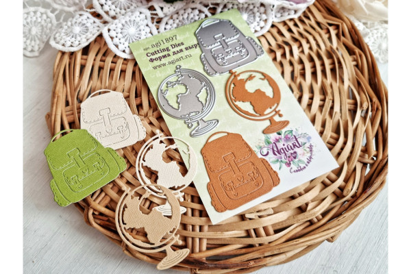 Набор ножей для вырубки "Мир в рюкзаке", 2 шт (Agiart, Россия)