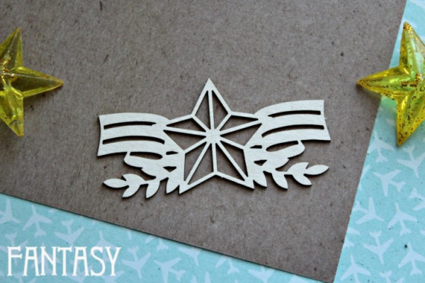 Чипборд "Георгиевская лента со звездой" (Fantasy, Россия)