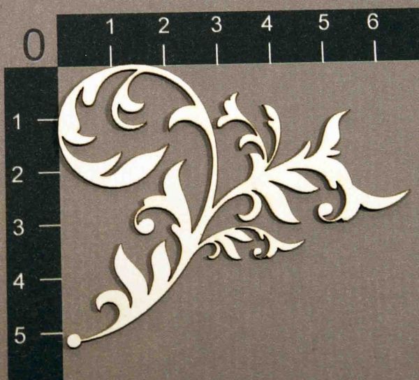 Фигурка из чипборда "Веточка малая " (By Mama Yaga, Россия)