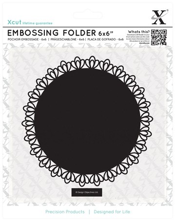 Папка для тиснения "Филигранный круг-салфетка" (Docrafts)  