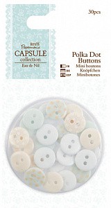 Набор пуговиц из коллекции Eau de Nil, 30 шт. (Papermania) 