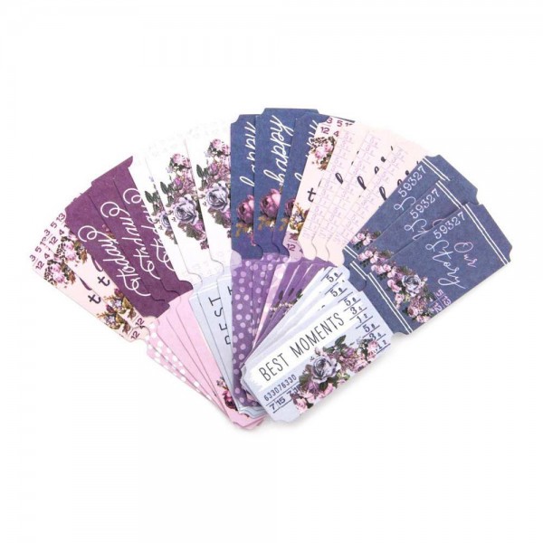 Набор билетиков из коллекции "Lavender", 36 шт. (Prima)   