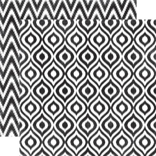 Бумага "Onyx Ikat" из коллекции Style Essentials (Echo Park)