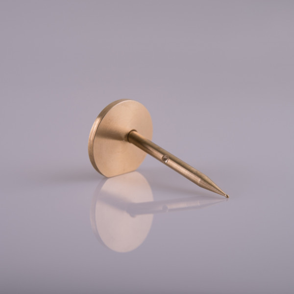 Насадка для паяльника Булька, полная сфера диаметром 1,5 мм, Латунь