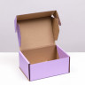 Коробка самосборная, цвет Лаванда, 22х16,5х10 см