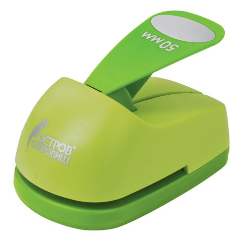 Дырокол фигурный "Овал" 50 мм (Остров сокровищ)