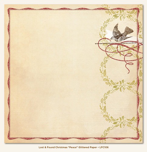  Бумага "Peace" из коллекции Lost and Found Christmas (MME)