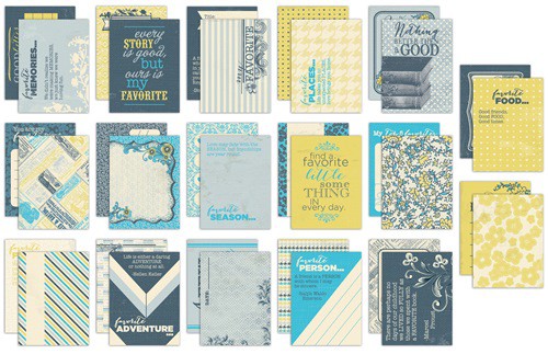 Карточки для журналинга из коллекции Favorite, 34 шт.  (Authentique)  