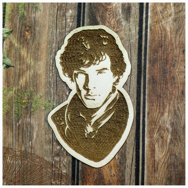 Фигурка из чипборда из коллекции "Шерлок Холмс" Шерлок (UK) (гравировка) (Россия) 