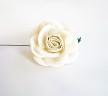 Роза крупная, цвет Белый, 50 мм, 1 штука