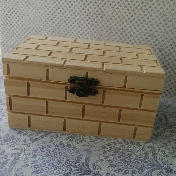 Заготовка для декорирования Шкатулка "Ячейки", Средняя, 13,2*8,6*6,8 см