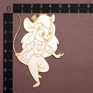 Фигура из чипборда с лазерной гравировкой "Гаечка" из коллекции Мультяшные герои (byMamaYaga)