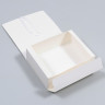 Коробка складная, цвет Белый, с ленточкой, 27 х 21 х 9 см