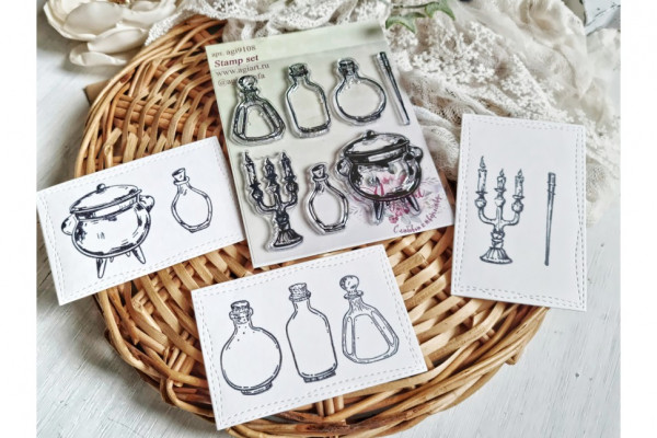 Набор штампов "Зельеварение" (AgiArt) 