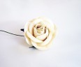 Роза крупная, цвет Молочный, 50 мм, 1 штука 