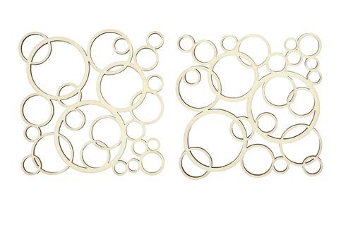 Деревянные вырубки "Пузыри", 2 штуки (Scrapbery's) 