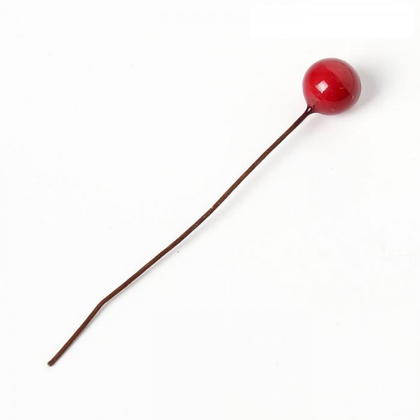 Декор для творчества "Ягодка", цвет Красный, размер 8мм, 5 шт.