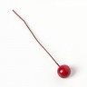 Декор для творчества "Ягодка", цвет Красный, размер 8мм, 5 шт.