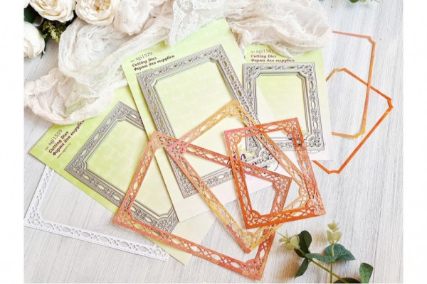 Нож для вырубки "Рамка-подложка для фото 10*15см Гравюра" (Agiart, Россия)   