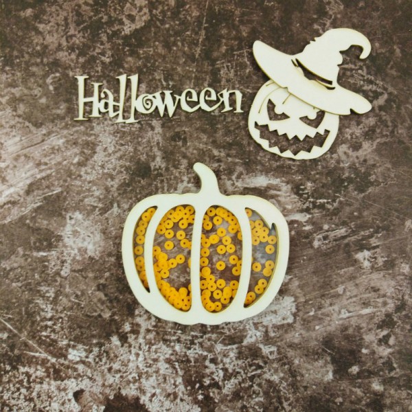 Набор фигур из чипборда Шейкер "Тыква" (Craftstory, Россия)