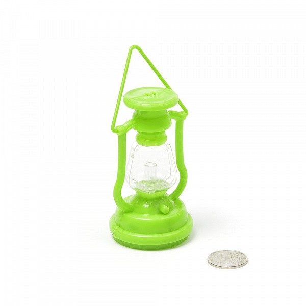 Миниатюрная керосиновая лампа, цвет Зеленый