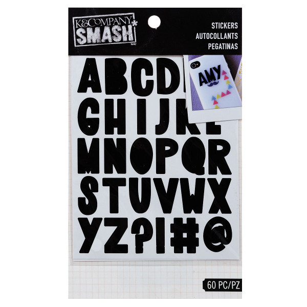 Коллекция Smash: стикеры "Алфавит", 60 шт (K&Company)